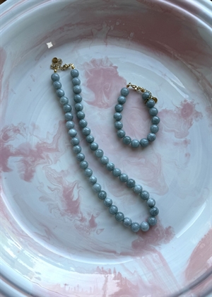 Jade armbånd Steel Blue By ANTHON 